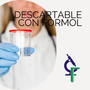 Descartable con formol